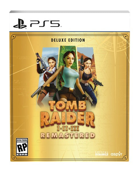 Tomb Raider I-III Remastered Starring Lara Croft Deluxe Edition - PS5 (Pre-order ETA September 24, 2024)