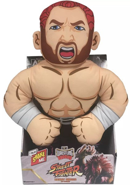 AEW Wrestling Buddies Street Fighter Kenny Omega as Akuma 17" Plush