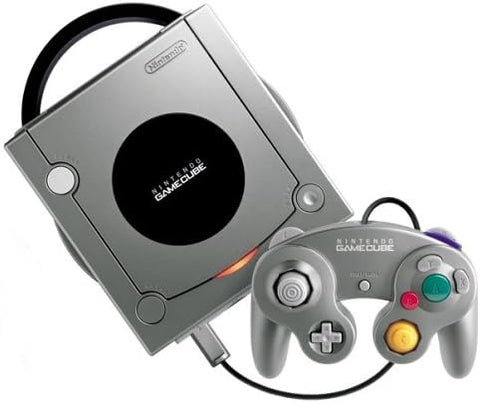 Gamecube System Platinum Silver Console Official Bundle