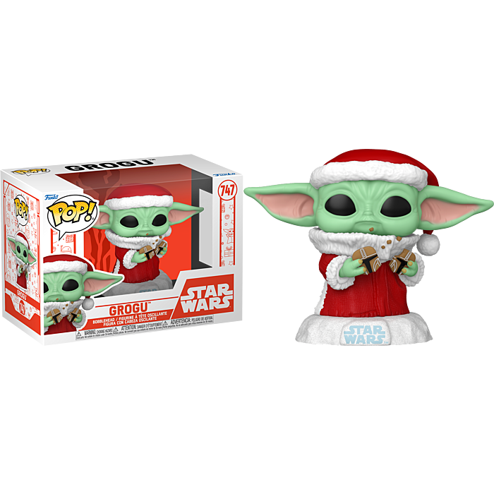 Funko POP! B: Star Wars - Grogu (Holiday) #747 Bobble-Head Figure