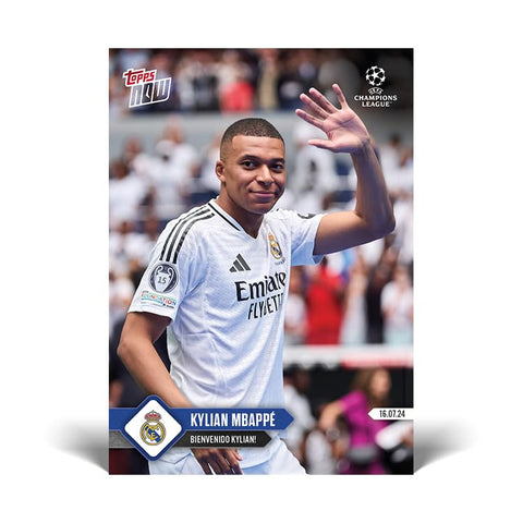 Kylian Mbappé - Bienvenido Kylian! - 2024/25 UCL TOPPS NOW® Card 141 - PR: 7196