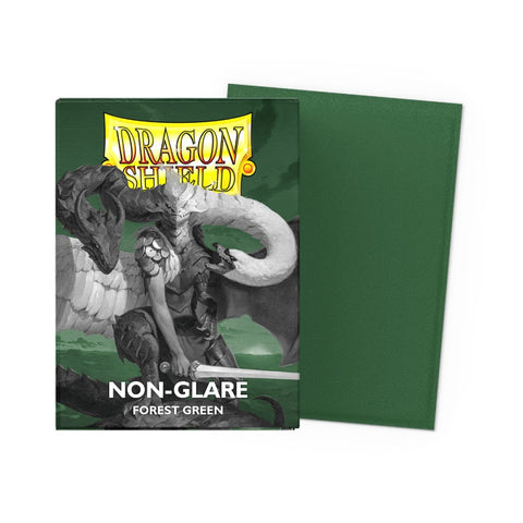 Dragon Shield Standard Size Non Glare Matte Sleeves 100ct - Forest Green