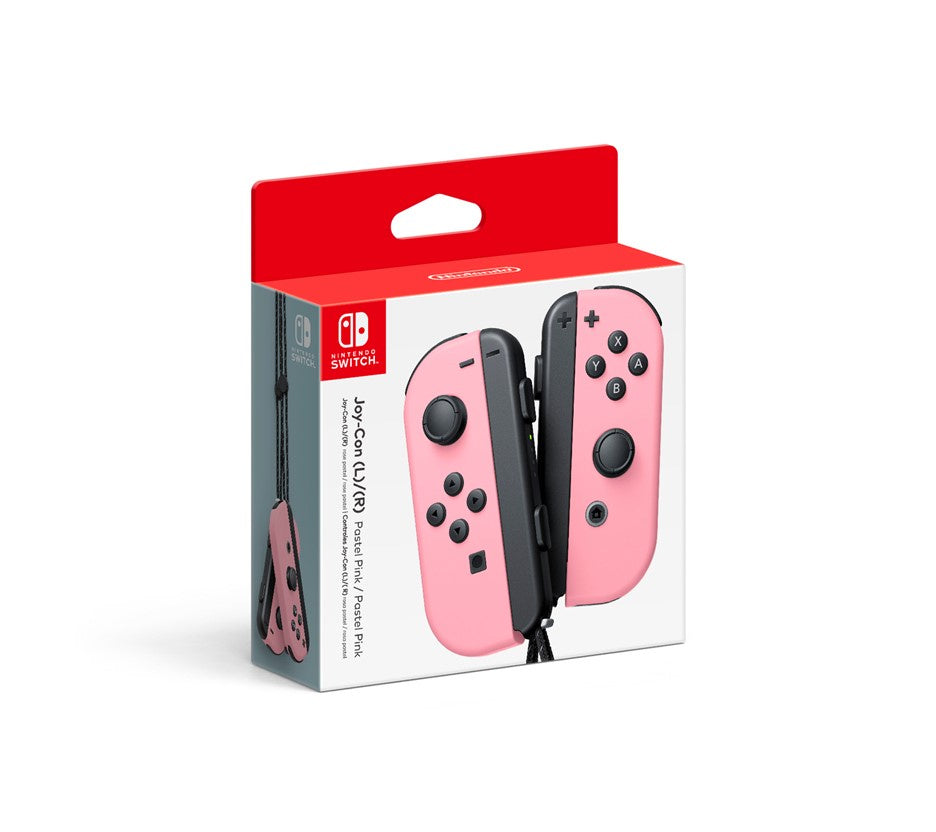 Nintendo Switch Left and Right Joy-Con Controllers - Pastel Pink