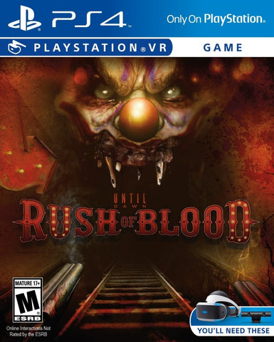 Until Dawn: Rush Of Blood - PS4 (Pre-owned)