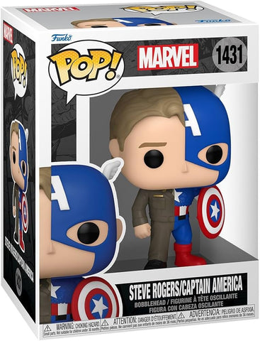 Funko POP! B: Marvel - Steve Rogers/Captain America #1431 Bobble-Head Figure