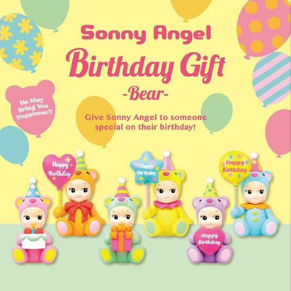 Sonny Angel Birthday Gift Bear Series Blind Box (1 Random Blind Box)