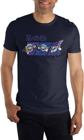 KIRBY - Kanji Meta Knight Adult Navy Tee