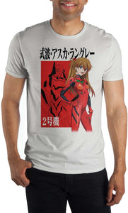 Neon Genesis Evangelion Asuka Kanji White T-Shirt