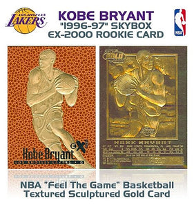 1996-97 Skybox EX 2000 Kobe Bryant Rookie 23KT Gold RC (Rookie Card) (WCG Graded 10 Gem-Mint)