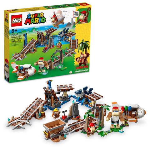 LEGO® Super Mario Diddy Kong's Mine Cart Ride Expansion Set 71425 (1,157 Pieces)