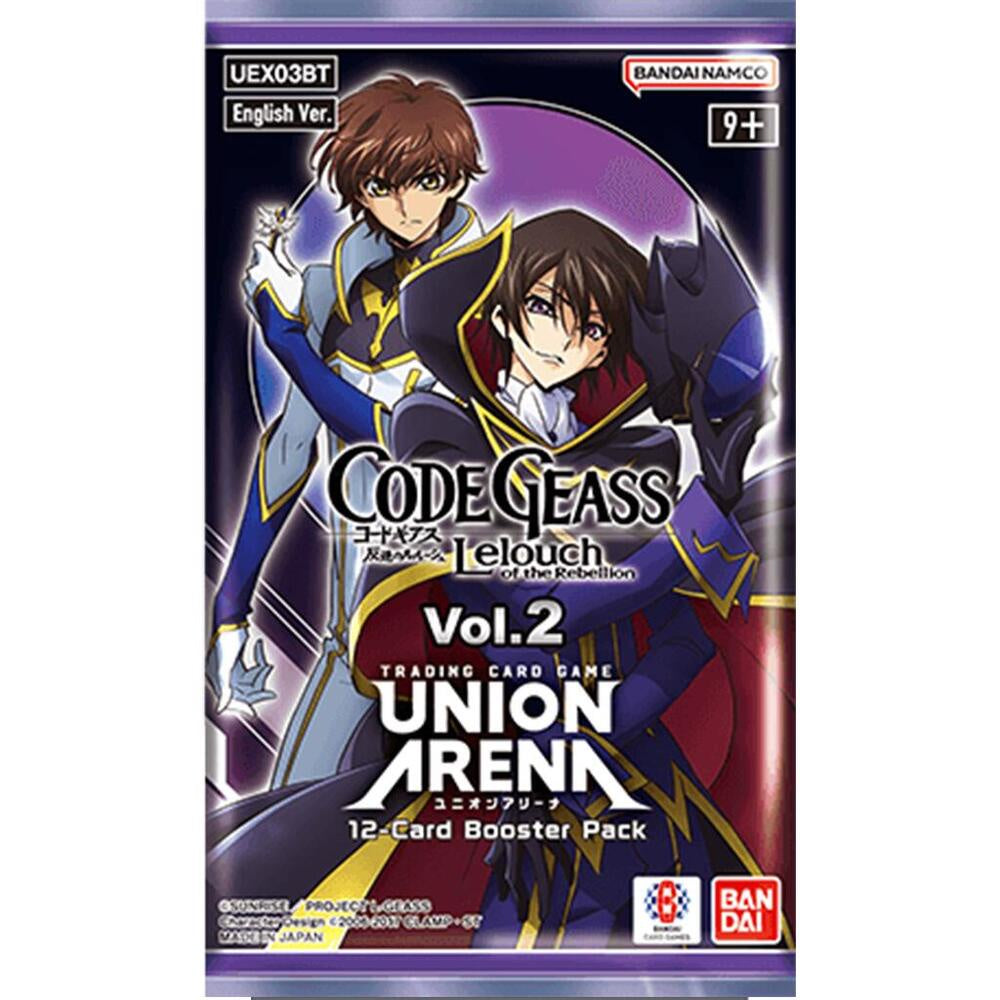 Union Arena Code Geass Lelouch Of The Rebellion Vol. 2 Booster Pack – A ...