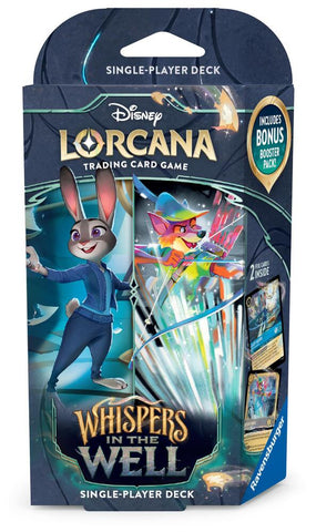 Disney Lorcana: Whispers in the Well Starter Deck (Sapphire & Steel) - Judy Hopps & Robbin Hood