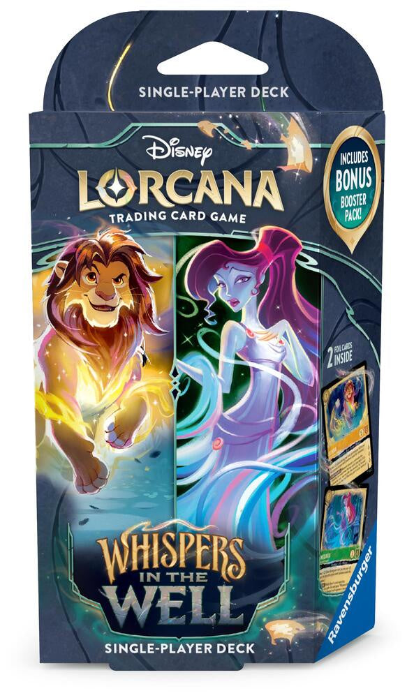 Disney Lorcana: Whispers in the Well Starter Deck (Amber & Emerald) - Simba & Megara