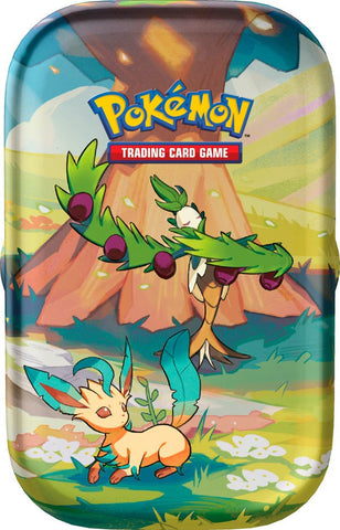 Pokemon Scarlet & Violet: Vibrant Paldea TCG Mini Single Tin - Arboliva & Leafeon