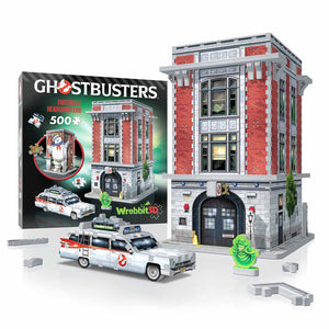 Ghostbuster Firehouse Headquarters 500 Piece 3D Puzzle [Wrebbit3D]