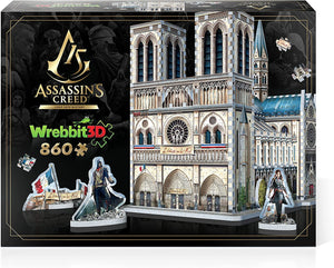 Assassin's Creed Unity Notre-Dame 860 Piece 3D Puzzle [Wrebbit3D]