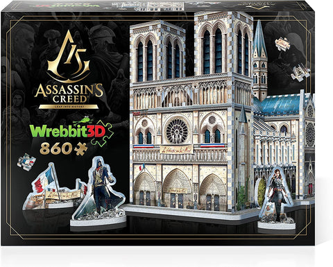 Assassin's Creed Unity Notre-Dame 860 Piece 3D Puzzle [Wrebbit3D]