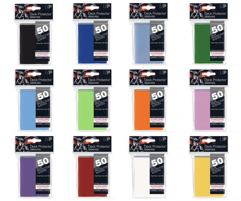 Ultra Pro Standard Size Sleeves 50ct (Assorted Colours - Pick One)