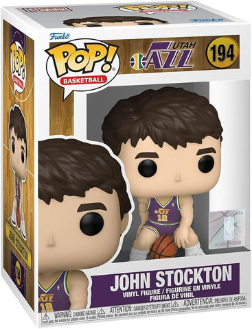 Funko POP! Basketball: Utah Jazz Purple Jersey - John Stockton #194 Vinyl Figure