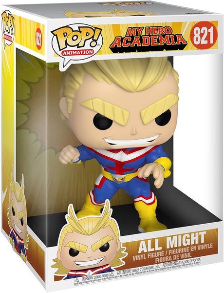 Funko POP! Animation: My Hero Academia - All Might #821 10" Vinyl Figure (Pre-owned, Wear to item)