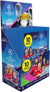 2020-21 Topps UEFA Champions League Stickers Display Box (30 Packets)