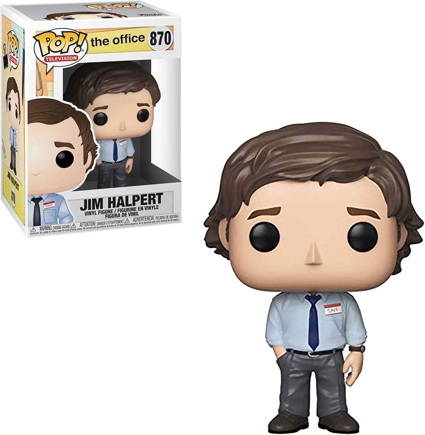 Funko POP! Television: The Office - Jim Halpert #870 Vinyl Figure (Pre-owned, Box Wear)