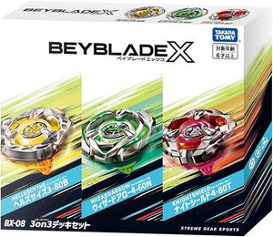 Beyblade X BX-08 3 On 3 Deck Set