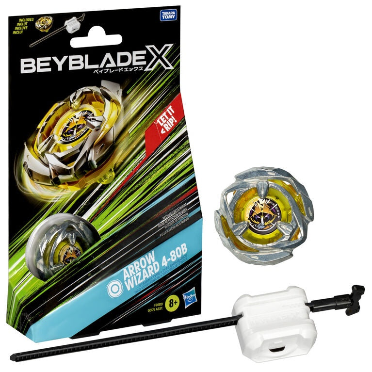 Beyblade X Starter Pack and Launcer - Arrow Wizard 4-80B [Hasbro][Takara Tomy]