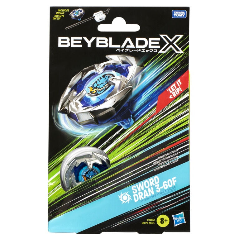 Beyblade X Starter Pack and Launcer - Sword Dran 3-60F [Hasbro][Takara Tomy]