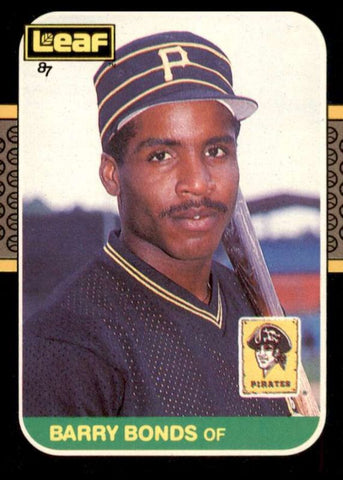 1987 Leaf #219 Barry Bonds Pirates Giants RC (Rookie Card)