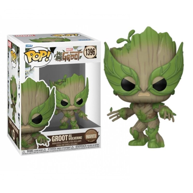 Funko POP! B: Marvel We Are Groot - Groot As Wolverine #1396 Bobble-Head Figure