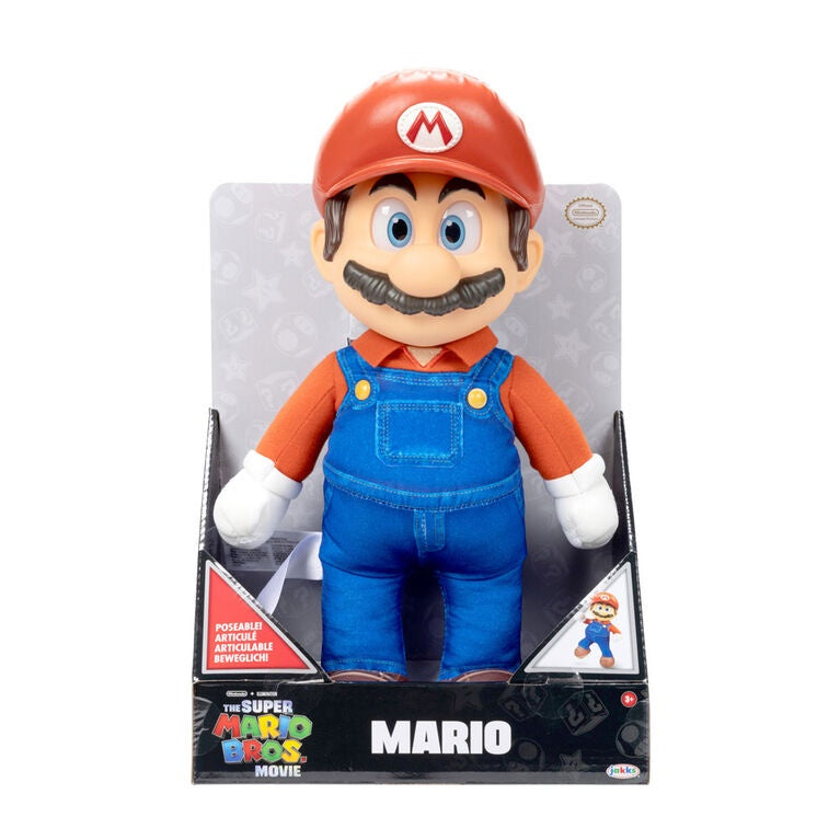 The Super Mario Bros. Movie 14" Posable Plush - Mario