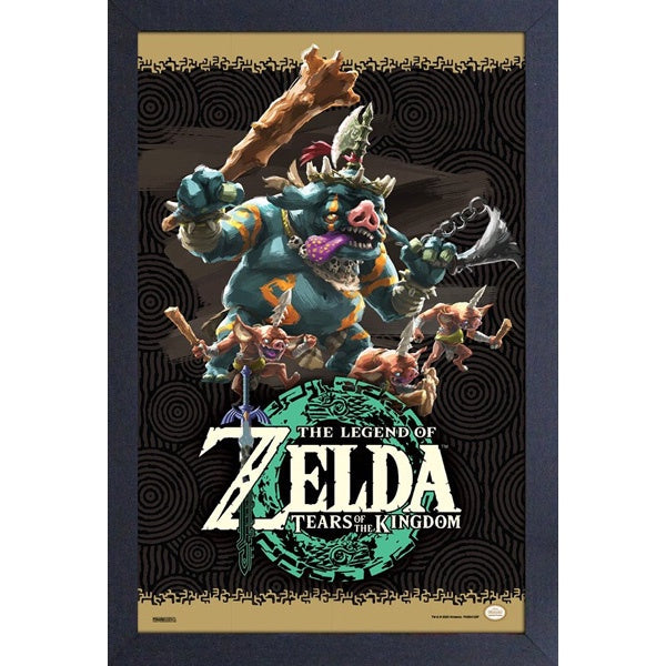 LOZ Tears of the Kingdom Enemies 11X17 Framed Print