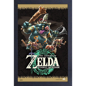 LOZ Tears of the Kingdom Enemies 11X17 Framed Print