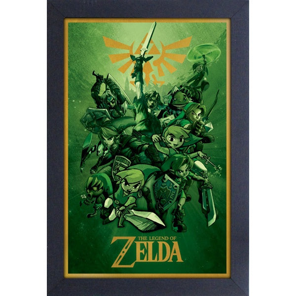 LOZ Links Through Time 11″X17″ Framed Print [Pyramid America]