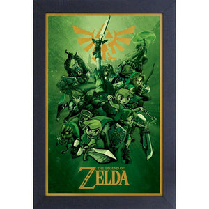 LOZ Links Through Time 11″X17″ Framed Print [Pyramid America]