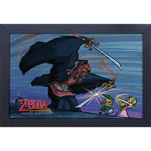 LOZ Wind Waker Battle With Ganondorf 11″X17″ Framed Print [Pyramid America]