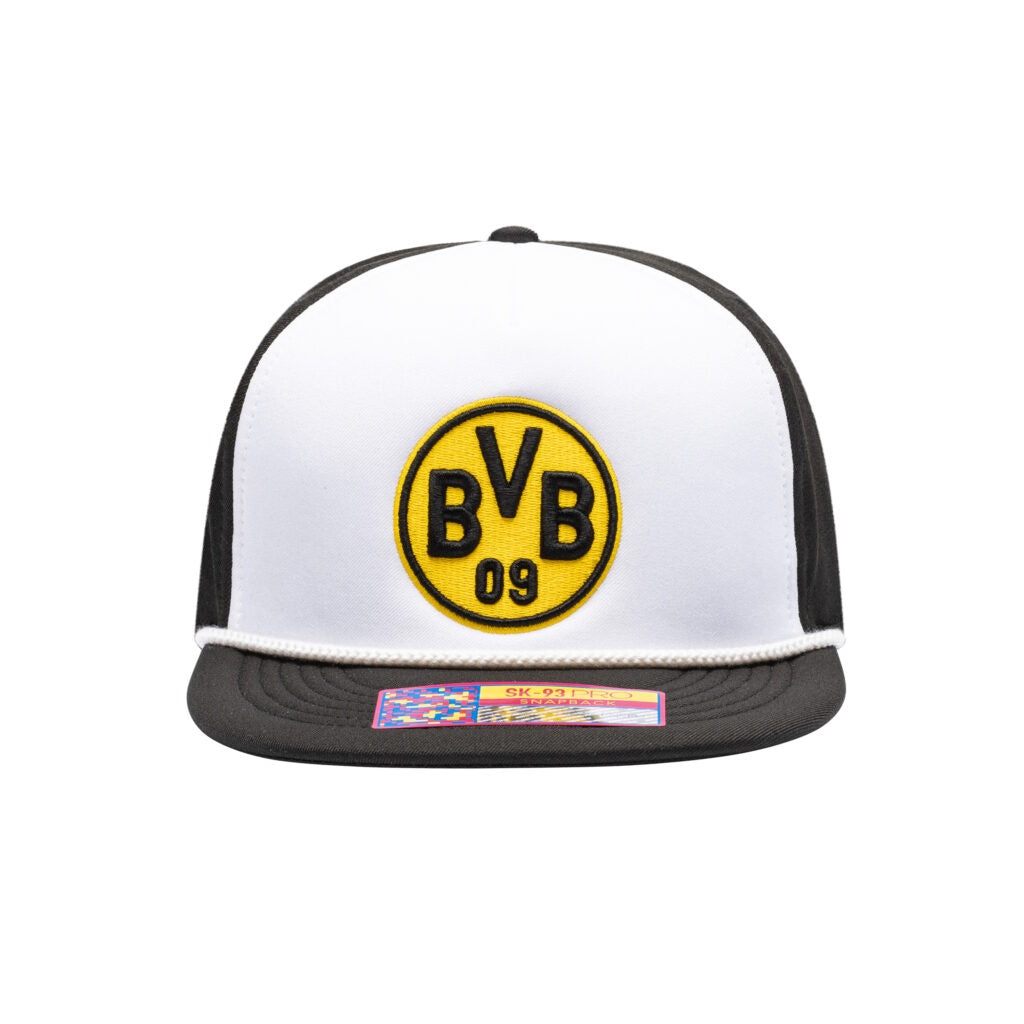Borussia Dortmund - Avalanche Snapback Flat Peak Hat (Fan Ink)