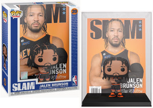 Funko POP! Magazine Covers: NBA Slam Cover New York Knicks Black/Orange Jersey - Jalen Brunson #20 Vinyl Figure