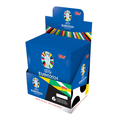 2024 Topps UEFA EURO 2024 Stickers - 50-Pack Box (300 Stickers)
