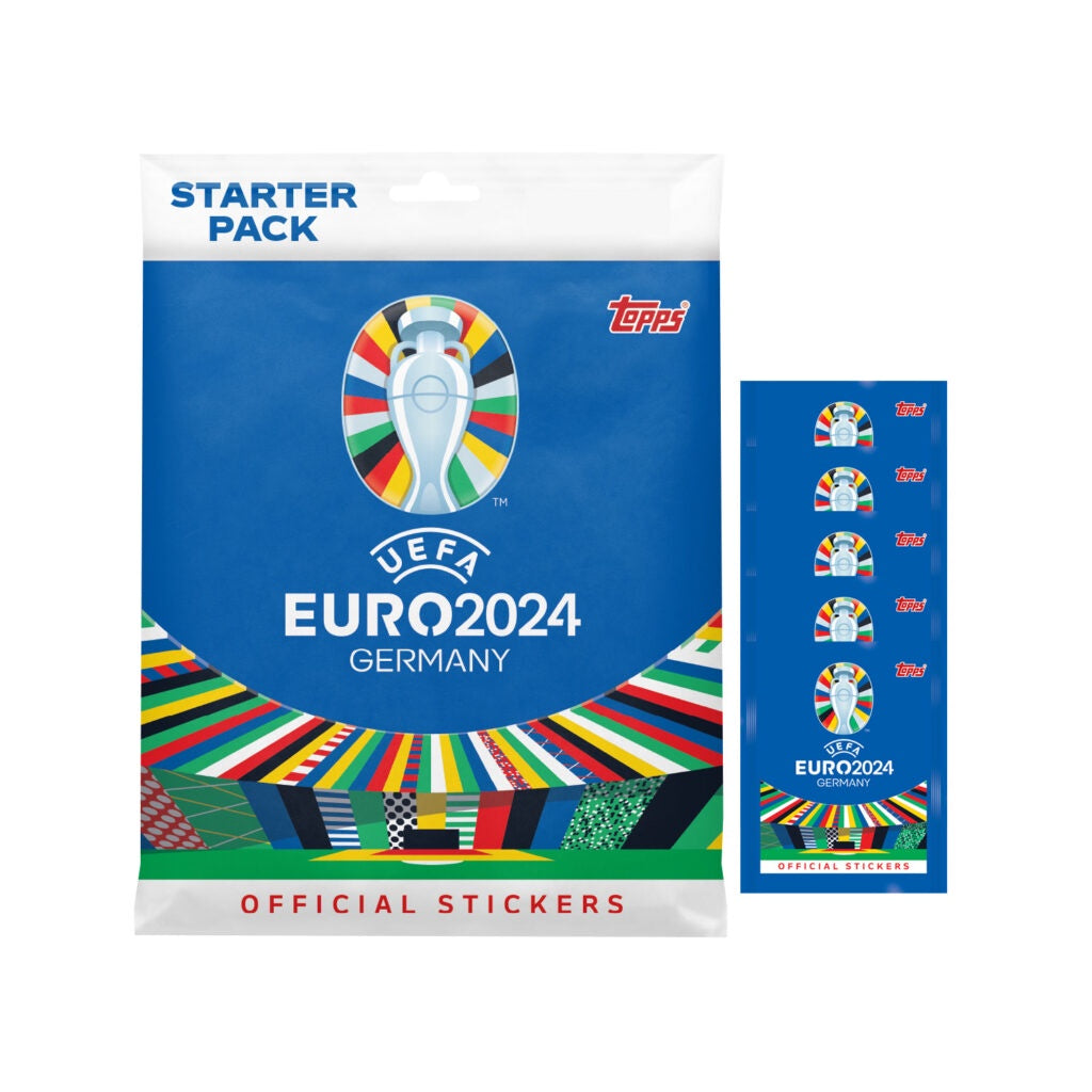 2024 Topps UEFA EURO 2024 Germany Mega Starter Pack (Contains Album + 45 Stickers)