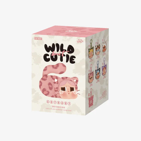 Pop Mart CRYBABY Wild but Cutie Series Vinyl Plush Pendant  Blind Box (1 Random Blind Box)