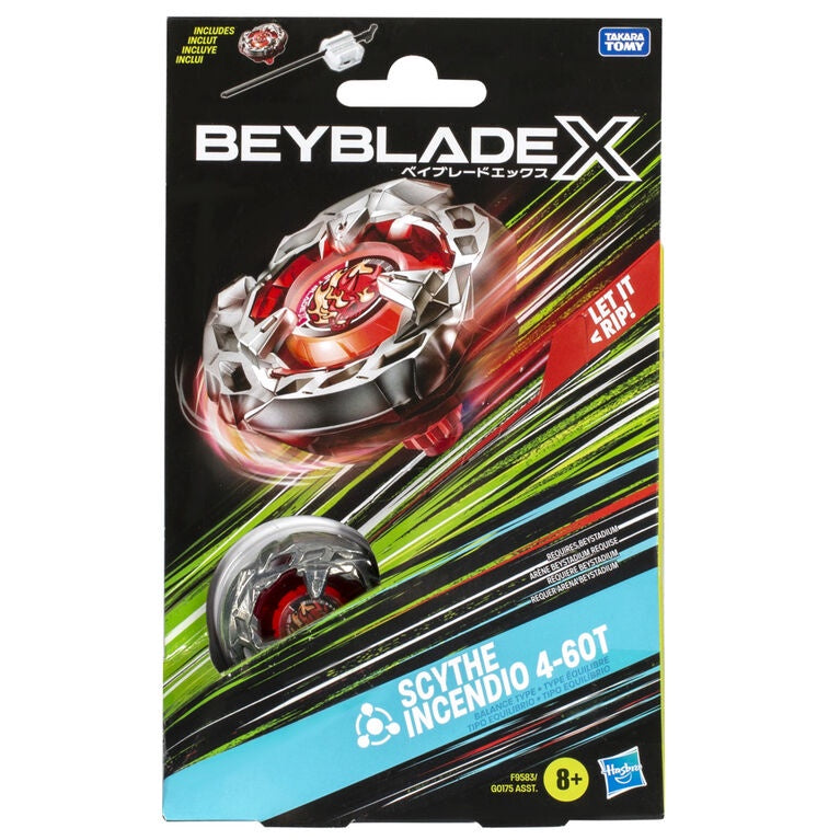 Beyblade X Starter Pack and Launcer - Scythe Incendio 460T [Hasbro][Takara Tomy]