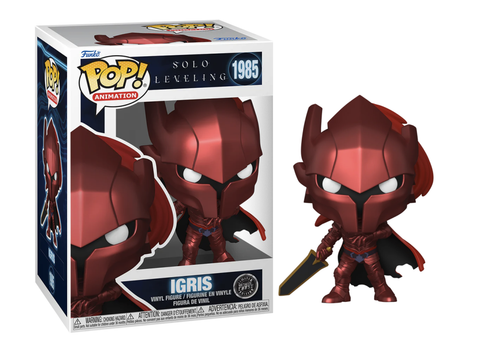 Funko POP! Animation: Solo Leveling - Igris #1985 Vinyl Figure Metallic CHASE