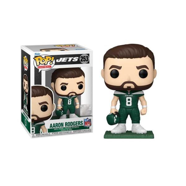 Funko POP! Football: New York Jets Green Jersey - Aaron Rodgers #253 Vinyl Figure Vinyl Figure