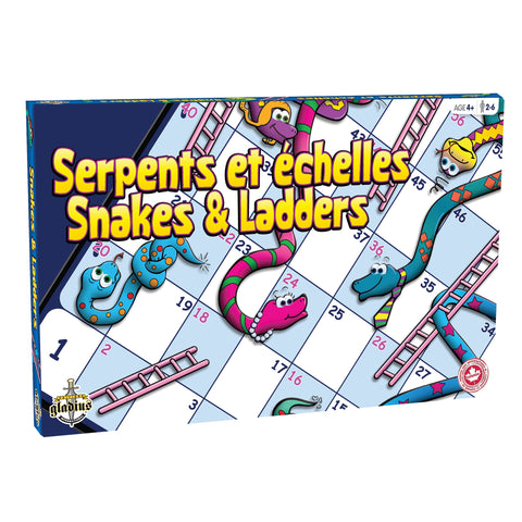 Snakes & Ladders (Serpents et echelles) Horizontal (Bilingual)