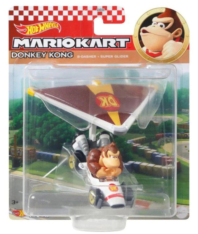 Hot Wheels Mario Kart Donkey Kong B-Dasher + DK Super Glider