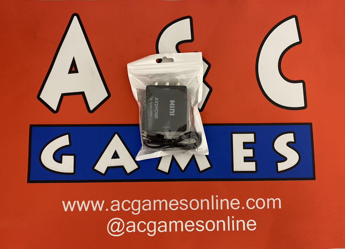 Mini RCA AV Input To HDMI Converter AV2HDMI (Black) – A & C Games