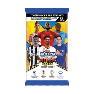 2023-24 Topps Match Attax Extra UEFA Champions League Booster Pack (12 Cards Per Pack) (1 Random Pack)