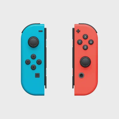 Nintendo Switch Left and Right Joy-Con Controllers (No Straps) - Neon Red / Neon Blue - Switch (Pre-owned)